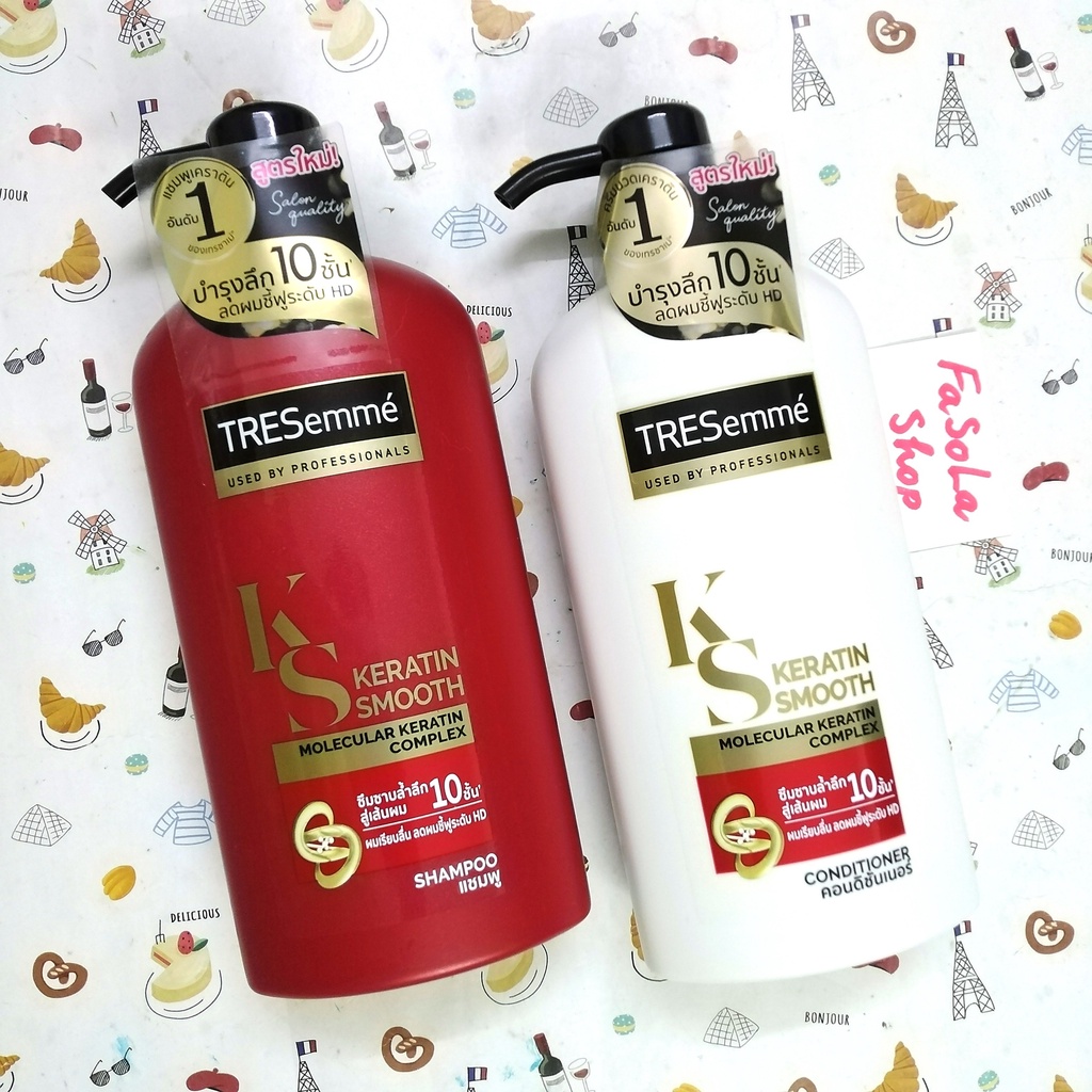 Dầu gội / Dầu xả TRESEMMÉ Thái Lan 425ml / 450ml tresemme molecular Keratin gừng trà xanh unilever mềm mượt gàu dưỡng ẩm