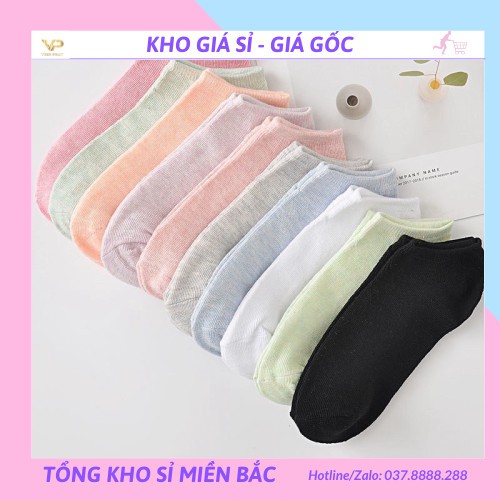 [❌GIÁ SỈ❌]Tất Vớ Nữ Ulzzang Cotton Trơn Cổ Ngắn mềm mại 88157