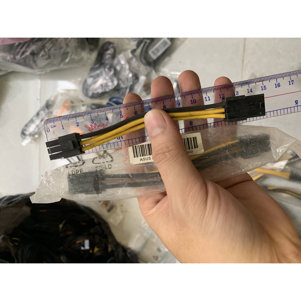 Cáp nối dài dây nguồn 6 PIN PCI cho VGA card màn hình | Dây cáp nguồn nối dài 6 Pin