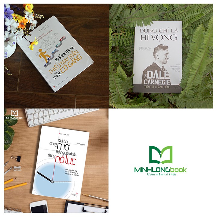 Sách: Combo 3 Cuốn: Khi Bạn Đang Mơ(TB) + Đừng Chỉ Là Hi Vọng + Không Phải Thiếu May Mắn Chỉ Là Chưa Cố Gắng(TB)