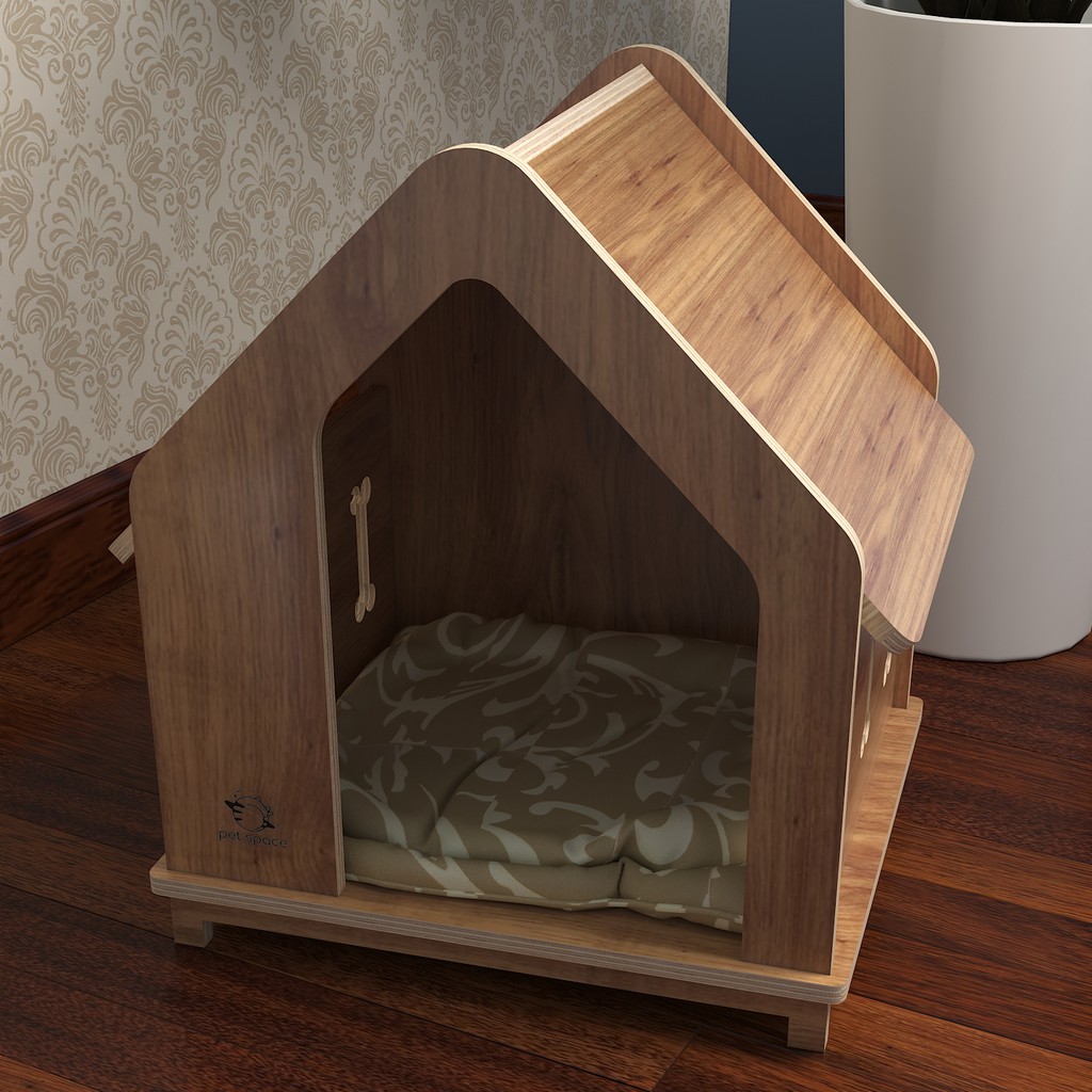 NHÀ GỖ CHO CHÓ MÈO PETSPACE.VN PP26