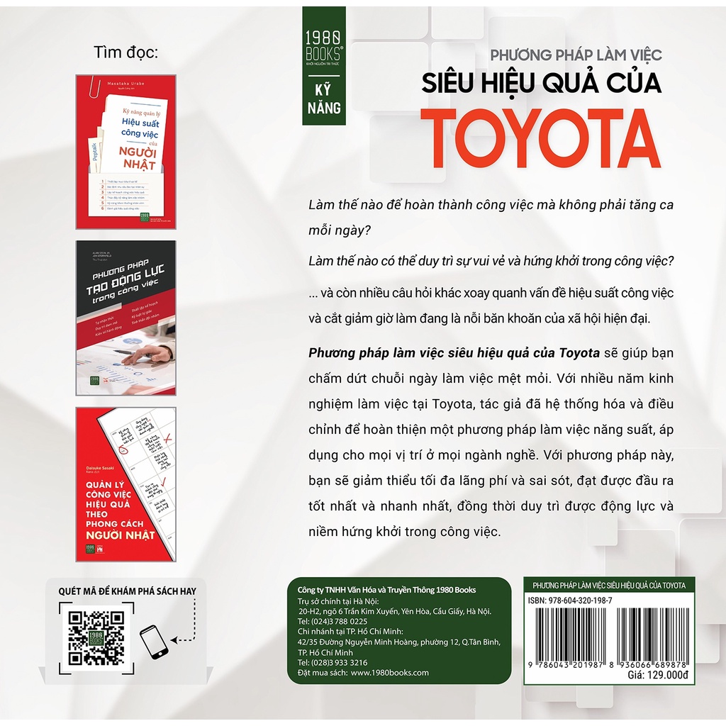 Sách - Phương Pháp Làm Việc Siêu Hiệu Quả Của Toyota