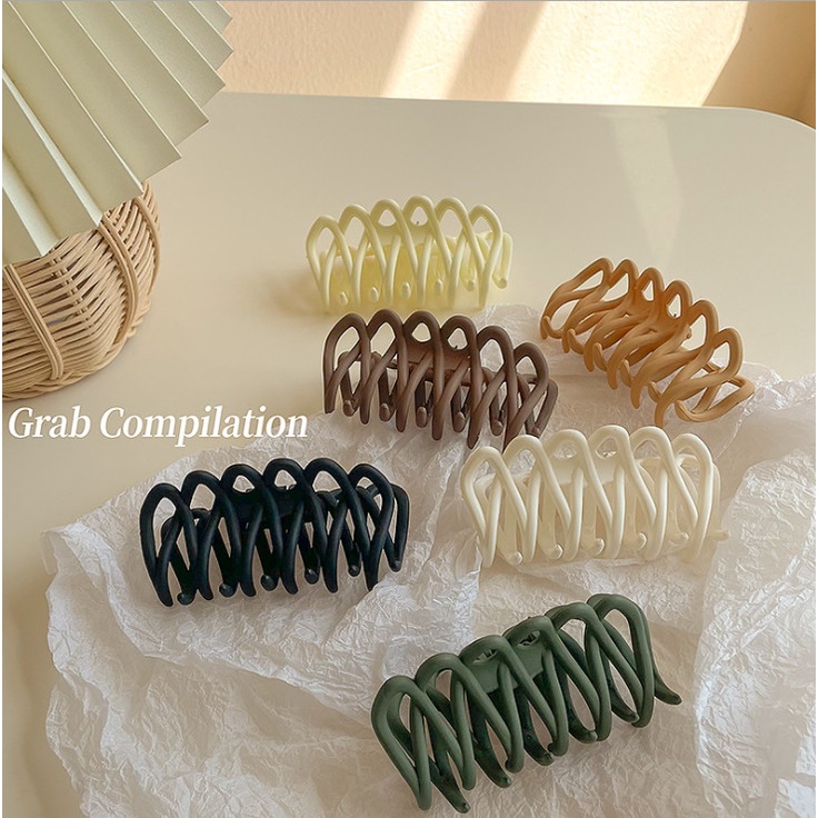 (Sẵn)Kẹp tóc càng cua Hàn Quốc mẫu mới KT30