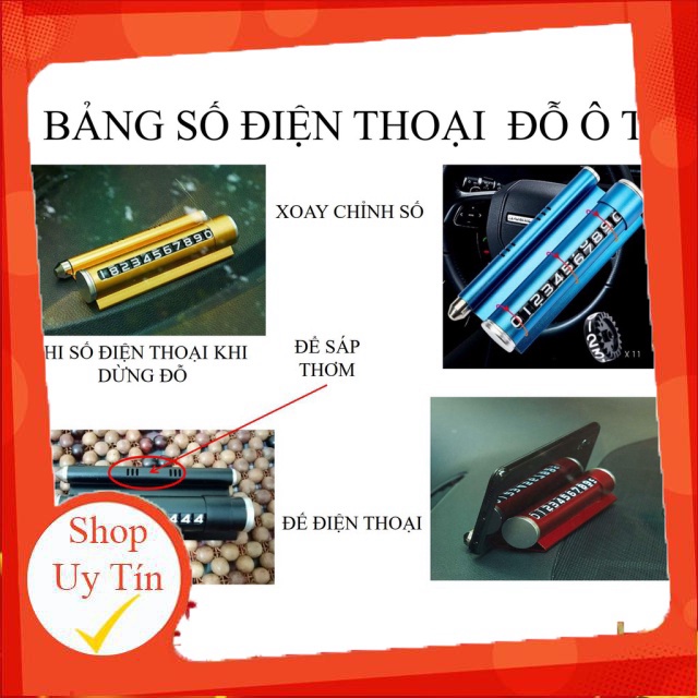 Bảng số điện thoại ô tô đa năng