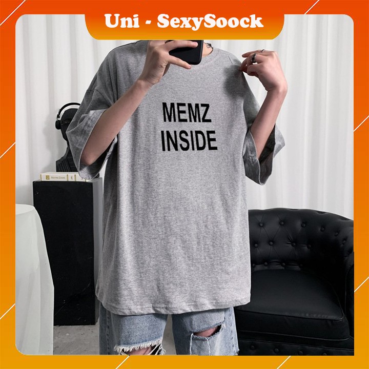 [Uni Trend] Áo Thun Tay Lỡ In Nhiệt - Memz Inside, Áo Form rộng mặc siêu thoáng. Sản phẩm có rất nhiều màu đẹp 👌 | BigBuy360 - bigbuy360.vn