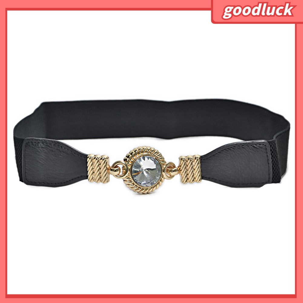 Dây thắt lưng đính đá co giãn thời trang cho nữ
