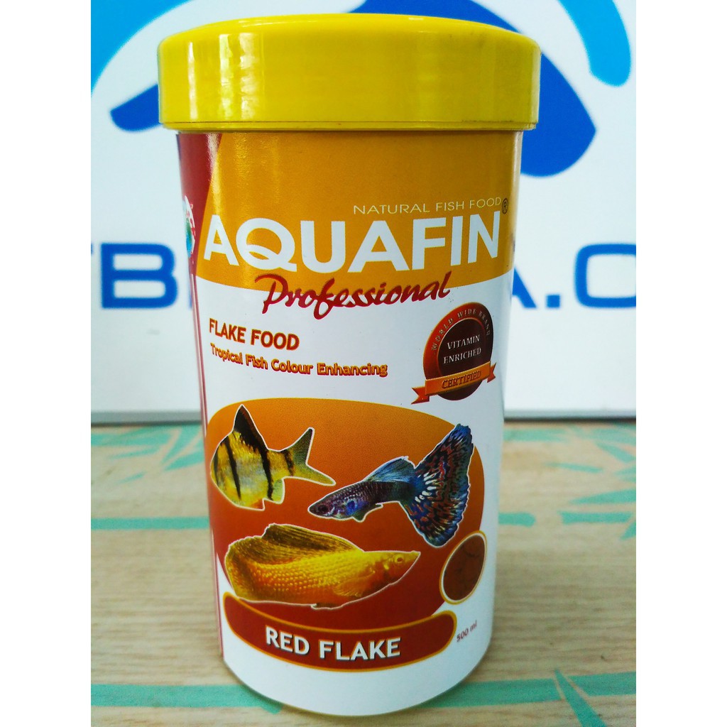 Combo 2 Lọ Thức Ăn Cho Cá Aquafin 500ml (thức ăn dạng lá mỏng cho cá thủy sinh)
