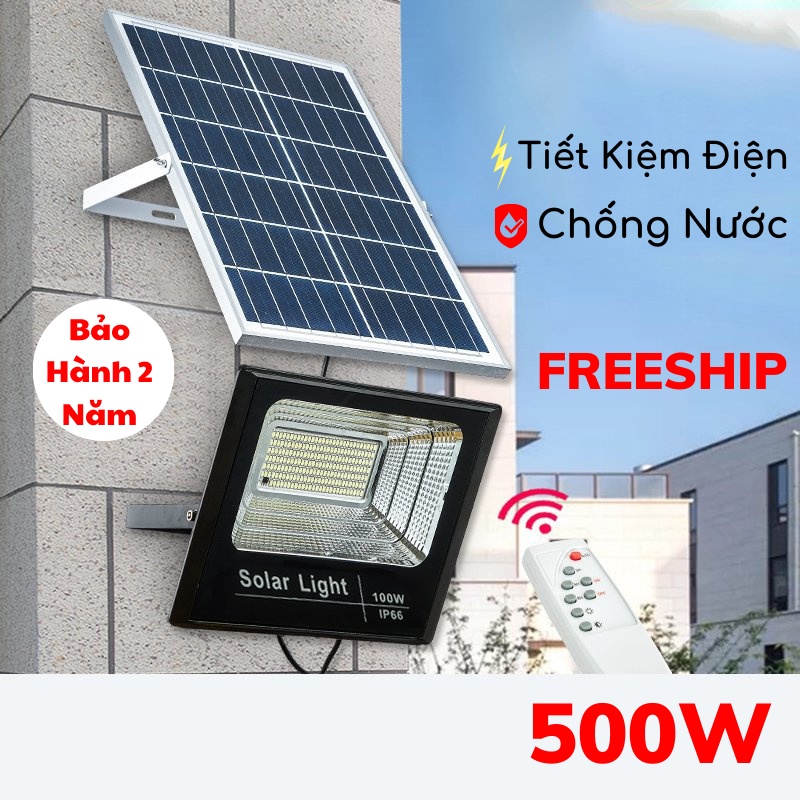 Đèn Led Năng Lượng Mặt Trời, Đèn Ngoài Trời Chống Nước Hợp Kim Cao Cấp