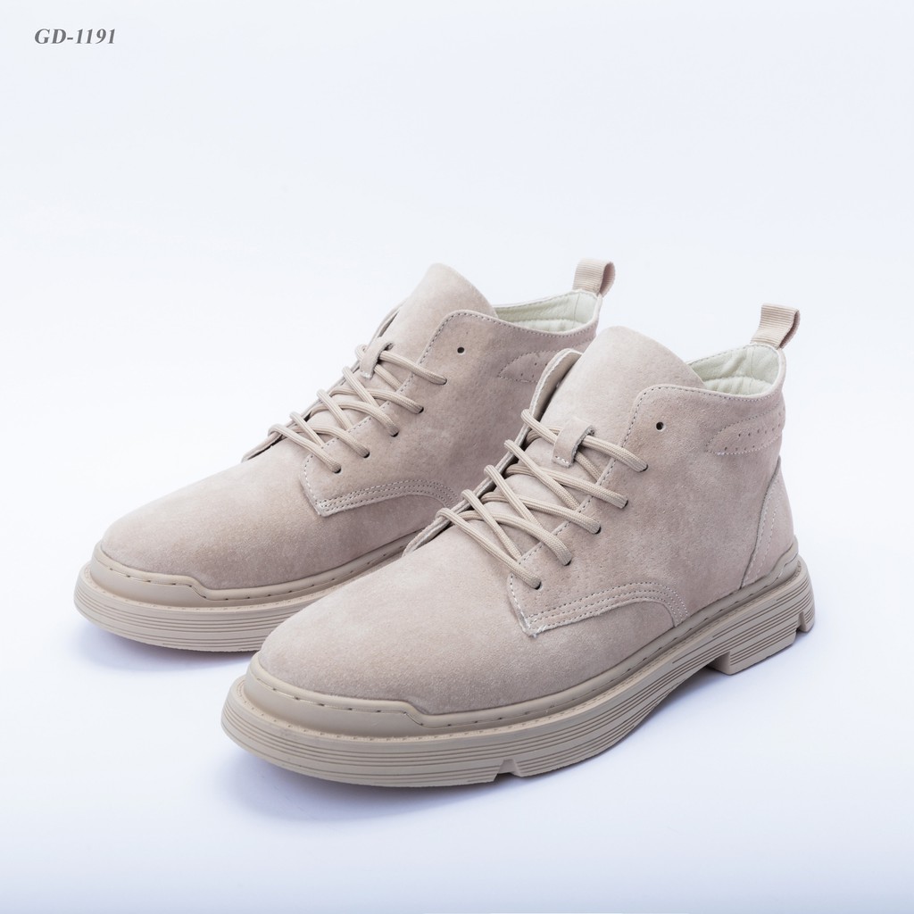 Giày nam cao cổ chất liệu da lộn kiểu dáng thời trang năng động hàn quốc GD1191