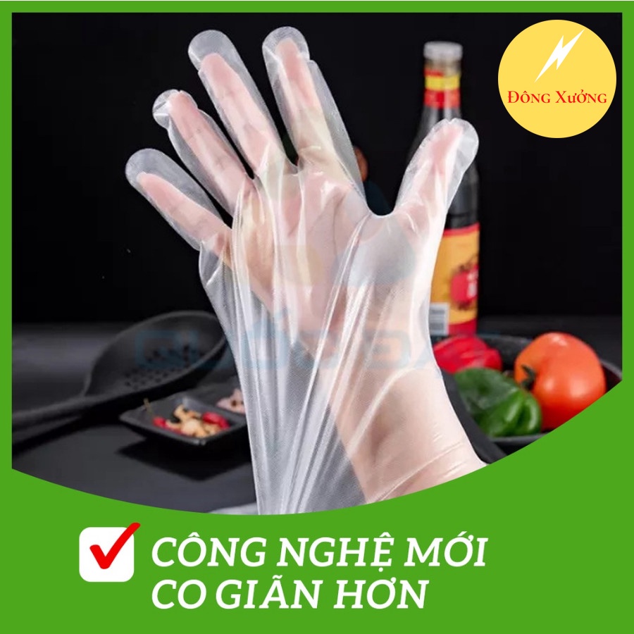 100% Chính Hãng - Găng tay Làm Bếp Tự Hủy Sinh Học CPE Green Global 50 Chiếc Size M