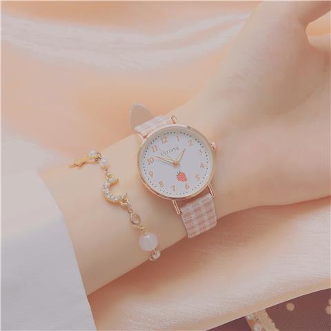 Đồng Hồ Đeo Tay Phát Quang Thiết Kế Xinh Xắn Dành Cho Bé Gái 12 Tuổi