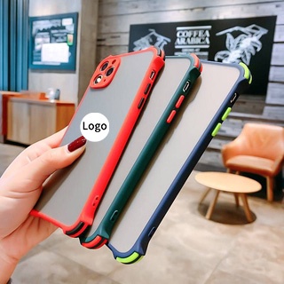 Ốp điện thoại mặt nhám màu trong suốt chống sốc dành cho iPhone 11 11 pro max xr xs max x 8 7 6 6s plus