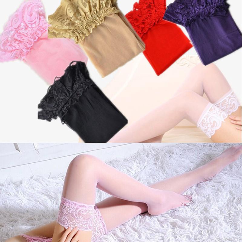 Stocking Sexy Women bahan Lace TIS Warna polos | BigBuy360 - bigbuy360.vn