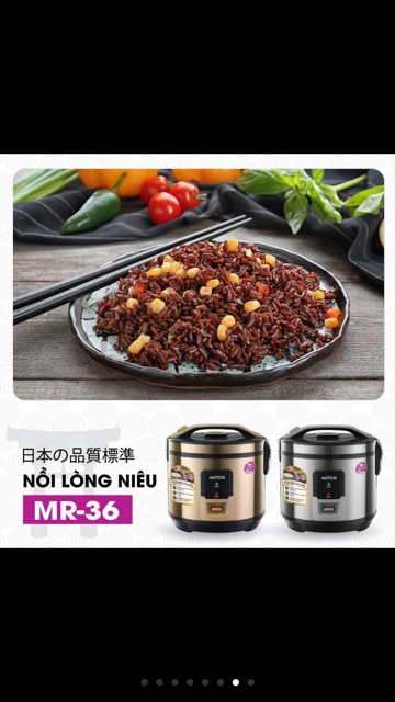 Nồi cơm điện Mutosi MR-36  lòng niêu chống dính 1.8L