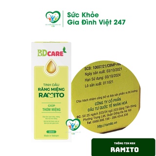 Tinh dầu răng miệng ramito -10ml - làm sạch và thơm răng miệng - ảnh sản phẩm 4