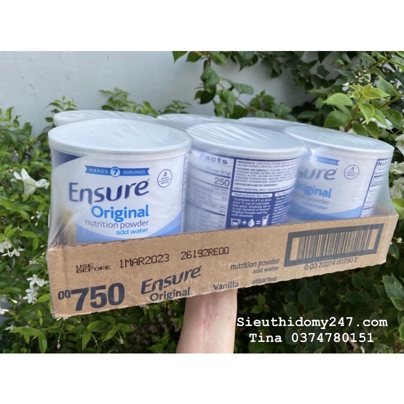 1 Khay Sữa Bột Ensure Mỹ Original Nutrition Powder 397g Nhập Mỹ