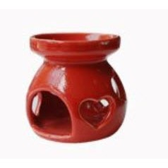 Đèn xông tinh dầu Gốm, hình tim tròn