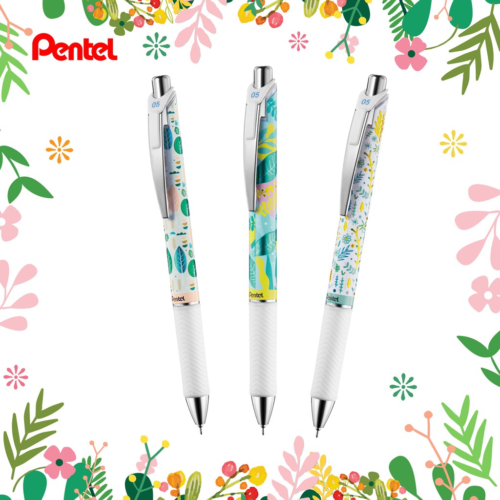 Bút bi Energel Kawaii đầu bi 0.5mm Pentel BLN75KW [Combo 3 cây]