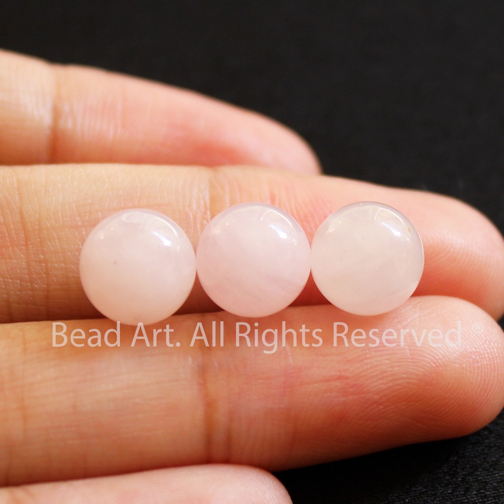 8MM T. Anh Màu Hồng Phấn, Hoả, Thổ, Phối Vòng Tay Phong Thuỷ, Chuỗi Hạt S50 - Bead Art