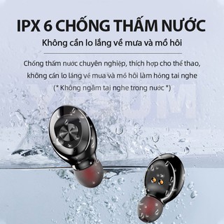 TWS 5.0 mini wireless bluetooth headset with built-in microphone waterproof suitable for Apple Android
