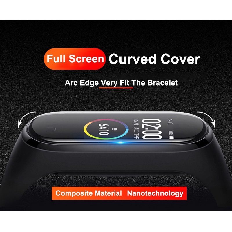 Phim bảo vệ màn hình 3D không cường lực chất lượng cao cho for Xiaomi Mi Band 6 5 4