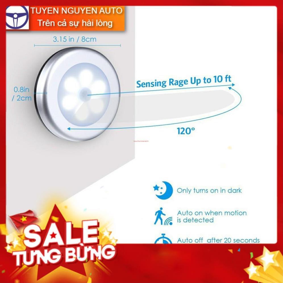 Đèn Led cảm biến chuyển động không dây đèn trợ sáng ô tô, xe hơi cầu thang và nhiều vị trí khác