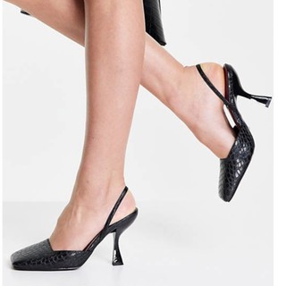 Giày cao gót slingback mũi vuông topshop fifi xuất khẩu mẫu mới 2021