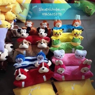 Combo sỉ set 5 gối đi xe máy 2 đầu