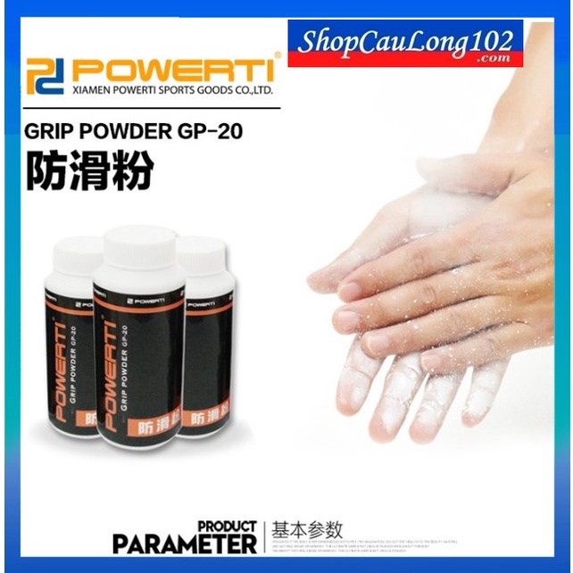 ✅ HÀNG CHẤT LƯỢNG CAO ✅ Bột Chống Trơn Trượt POWERTI, Làm Khô Mồ Hôi Tay, Không Còn Cảm Giác Ẩm Ướt Khi Đánh Cầu