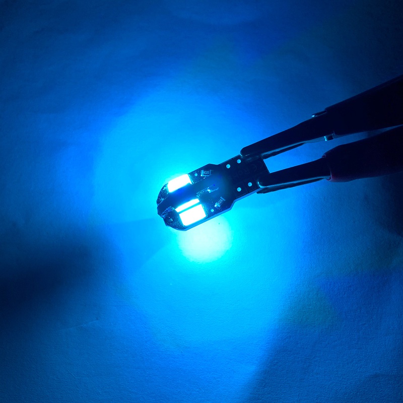 Set 10 Đèn LED T10 W5W 194 168 2825 Ánh Sáng Trắng Dành Cho Ô Tô