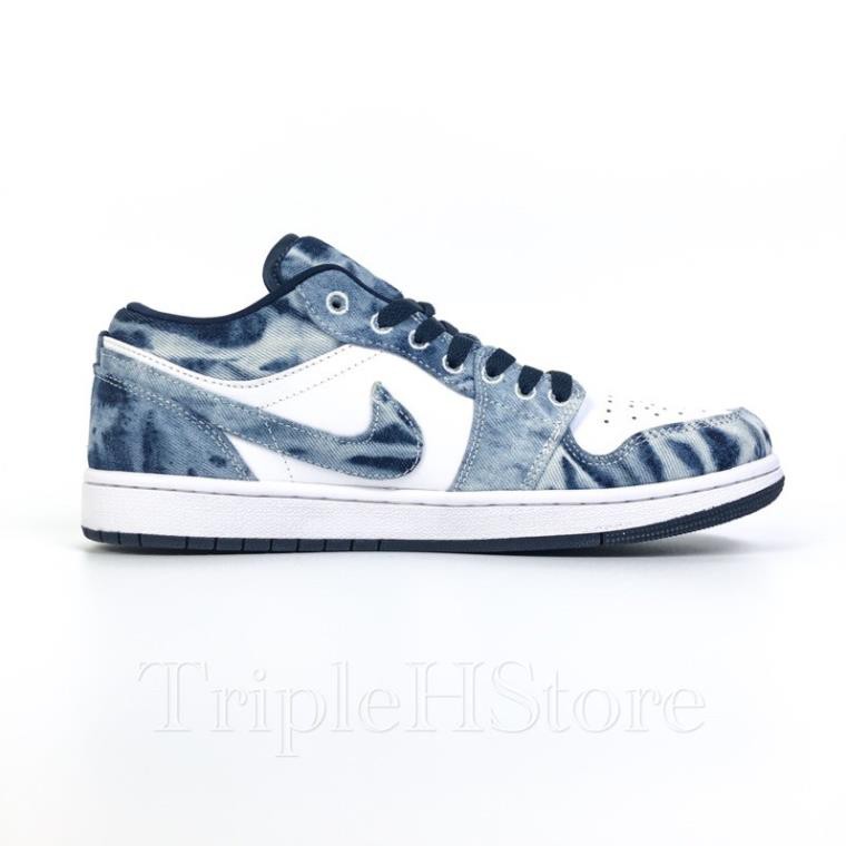 Giày Air Jordan 1 Low Washed Denim