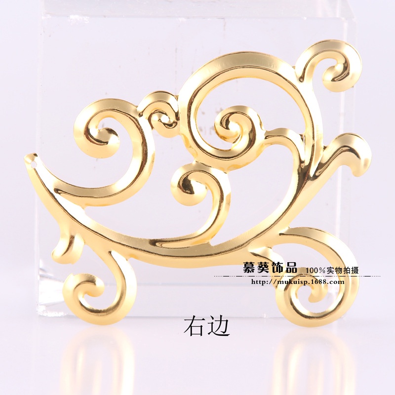 (1 cặp)Phiến kim loại họa tiết 71*90mm và 61*50mm, Nguyên liệu làm trang sức cổ trang, Nguyên liệu diy