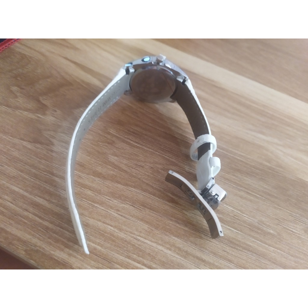 (Thẻ bảo hành 12 tháng) Đồng hồ nữ Tissot dây da bóng mềm, khóa thông mình | BigBuy360 - bigbuy360.vn