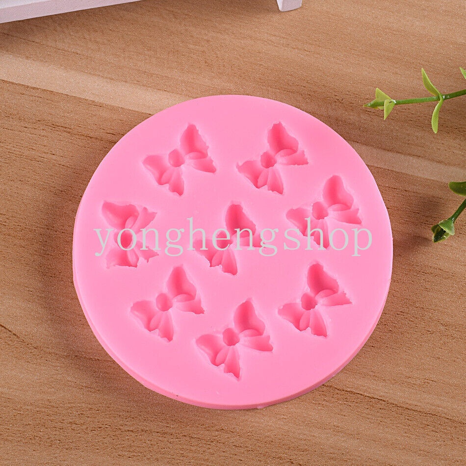 Khuôn Silicone Làm Bánh/Xà Phòng/Sô Cô La/Xà Phòng Hình Nơ Dễ Thương