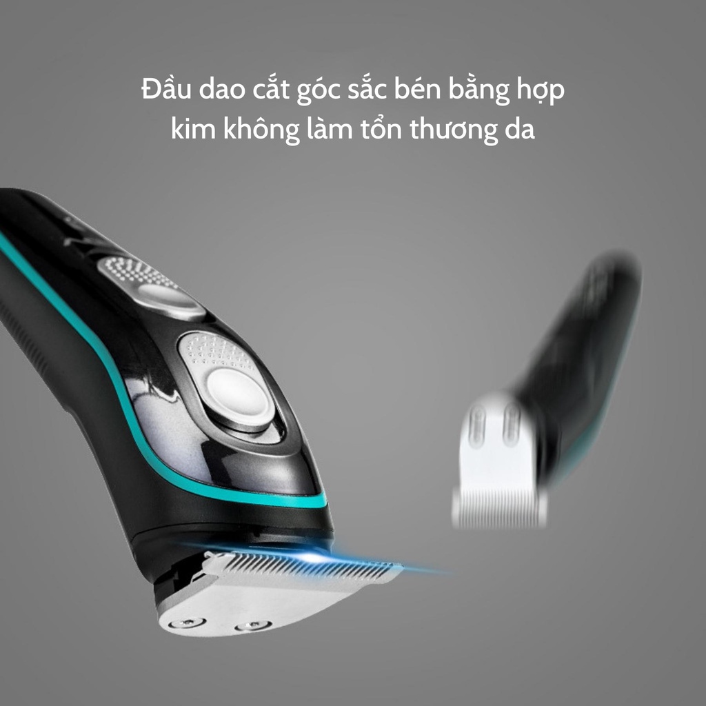 Tông đơ điện cắt tóc thiết kế nhỏ gọn hiện đại sạc bằng cáp USB phù hợp cho nam - TDT02