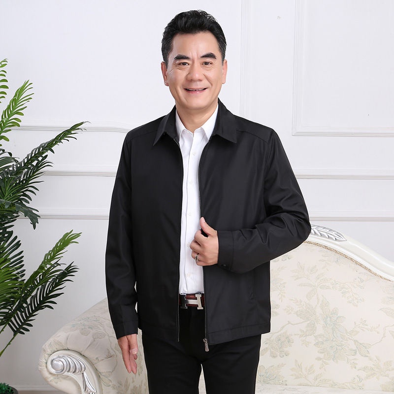 Áo Khoác Mỏng Thời Trang Xuân Thu Dành Cho Nam Giới Độ Tuổi Trung Niên 40-50