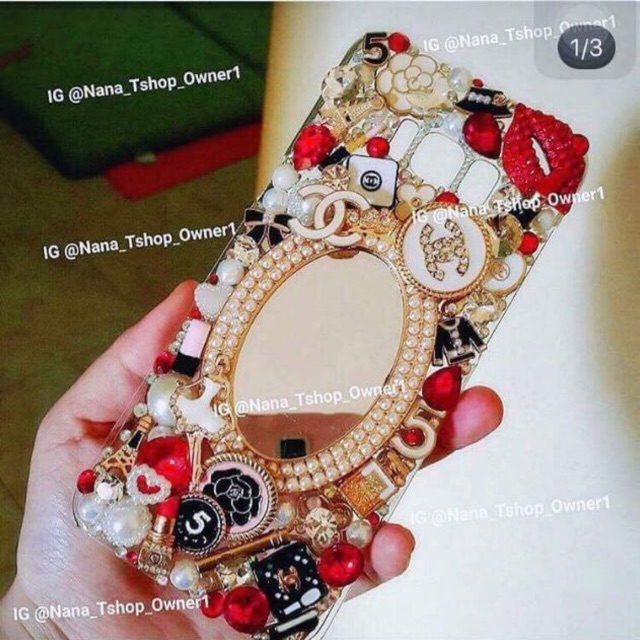 Ốp Lưng Handmade Đính Đá thủ công (IB DÒNG ĐT)