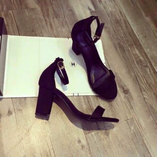 SANDAL CAO GÓT ĐEN 5 PHÂN