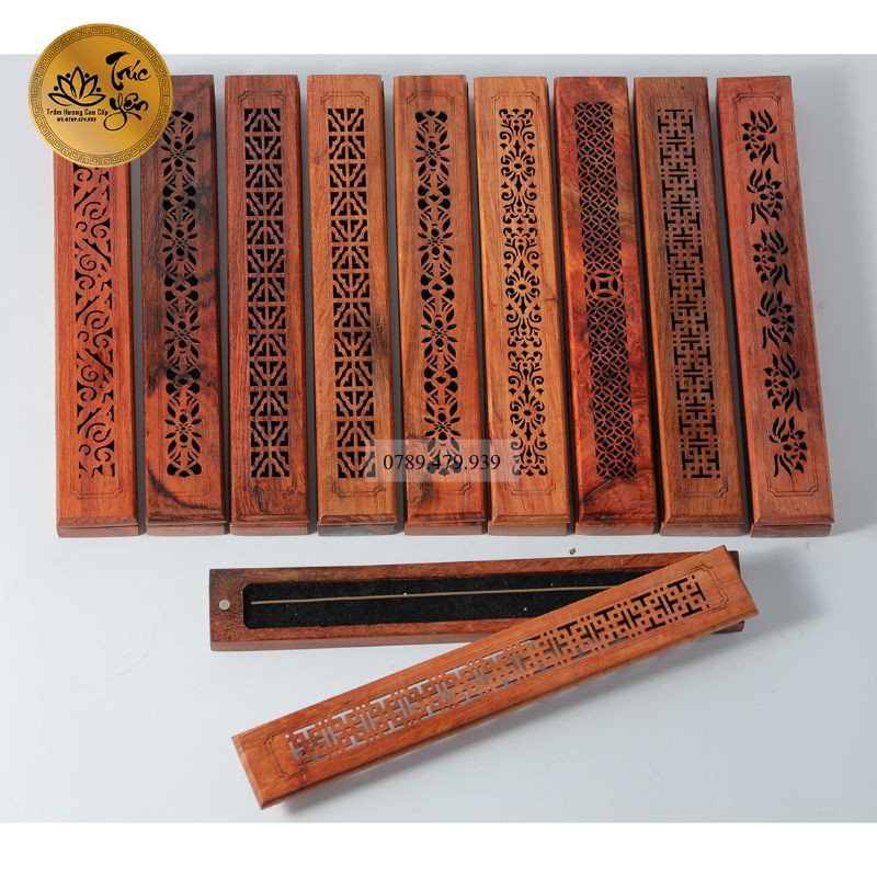 Hộp đốt nhang không tăm hoa văn | BigBuy360 - bigbuy360.vn