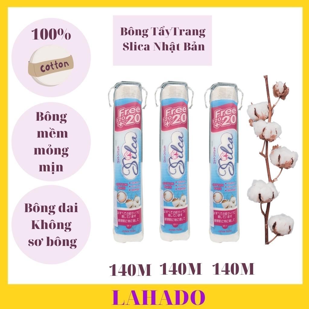 Bông tẩy trang tròn mỏng mềm mịn 100% cotton chất lượng tốt giá rẻ Silca 140 miếng