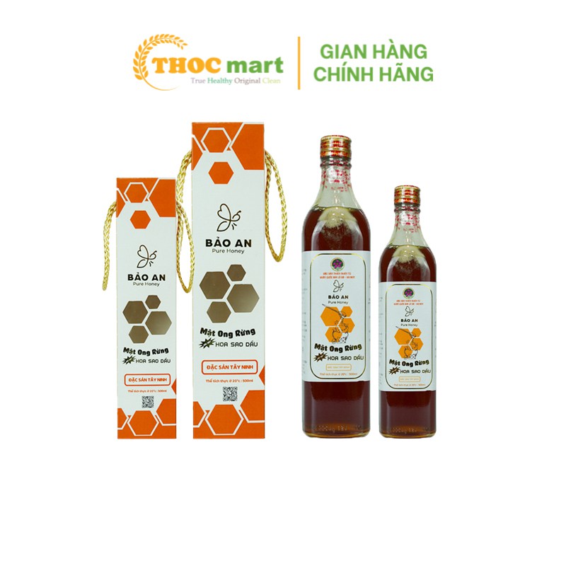 [ THOCmart.vn ] Mật Ong rừng Bảo An đặc biệt hoa sao dầu  đặc sản Tây Ninh