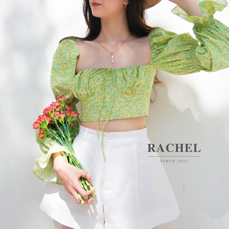 Quần đùi ống loe hack dáng Hebe shorts - rachelbyngn | BigBuy360 - bigbuy360.vn