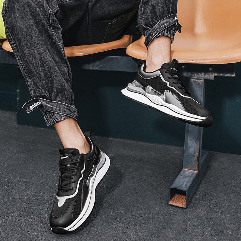Giày sneaker chạy bộ  IELGY phối lưới mỏng thoáng khí dành cho nam