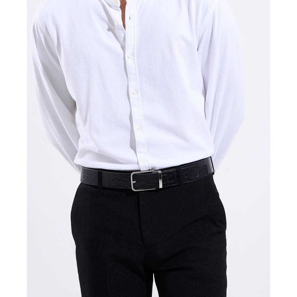 Thắt Lưng Nam Da Bò Cao Cấp Màu Đen, Màu Nâu WT Leather STAMP CROC