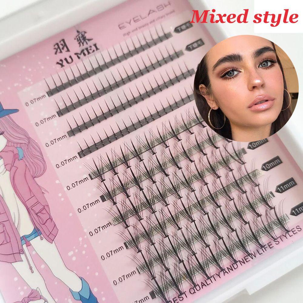 OCEANMAP Set 100 Hộp Lông Mi Giả Mềm Mại Hình Chữ A Tự Nhiên