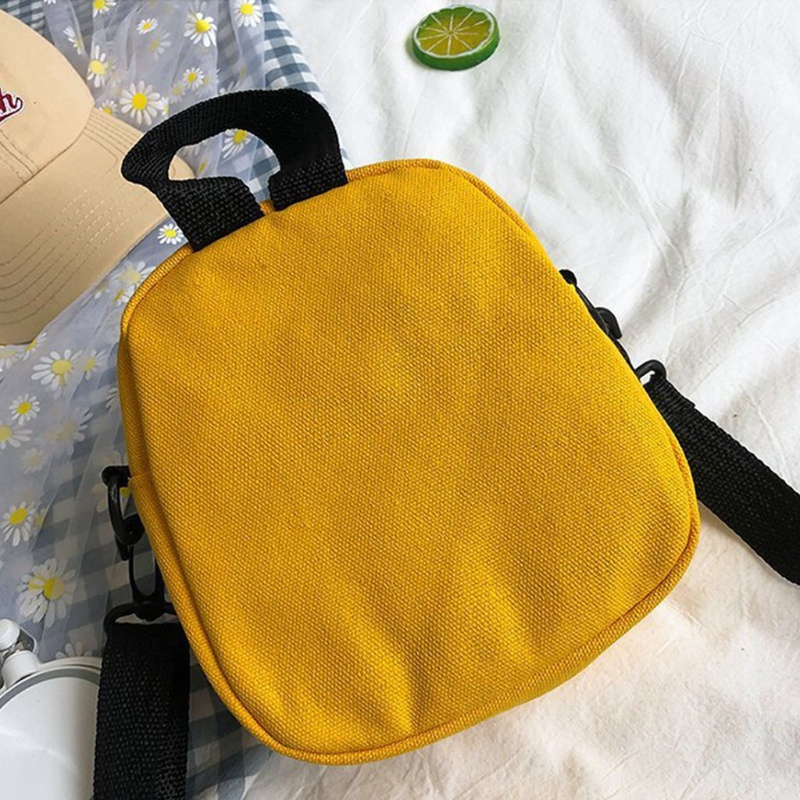 Túi Canvas Đeo Chéo Một Vai Có Gương/Chìa Khóa/Điện Thoại Cho Trẻ Em/Người Lớn