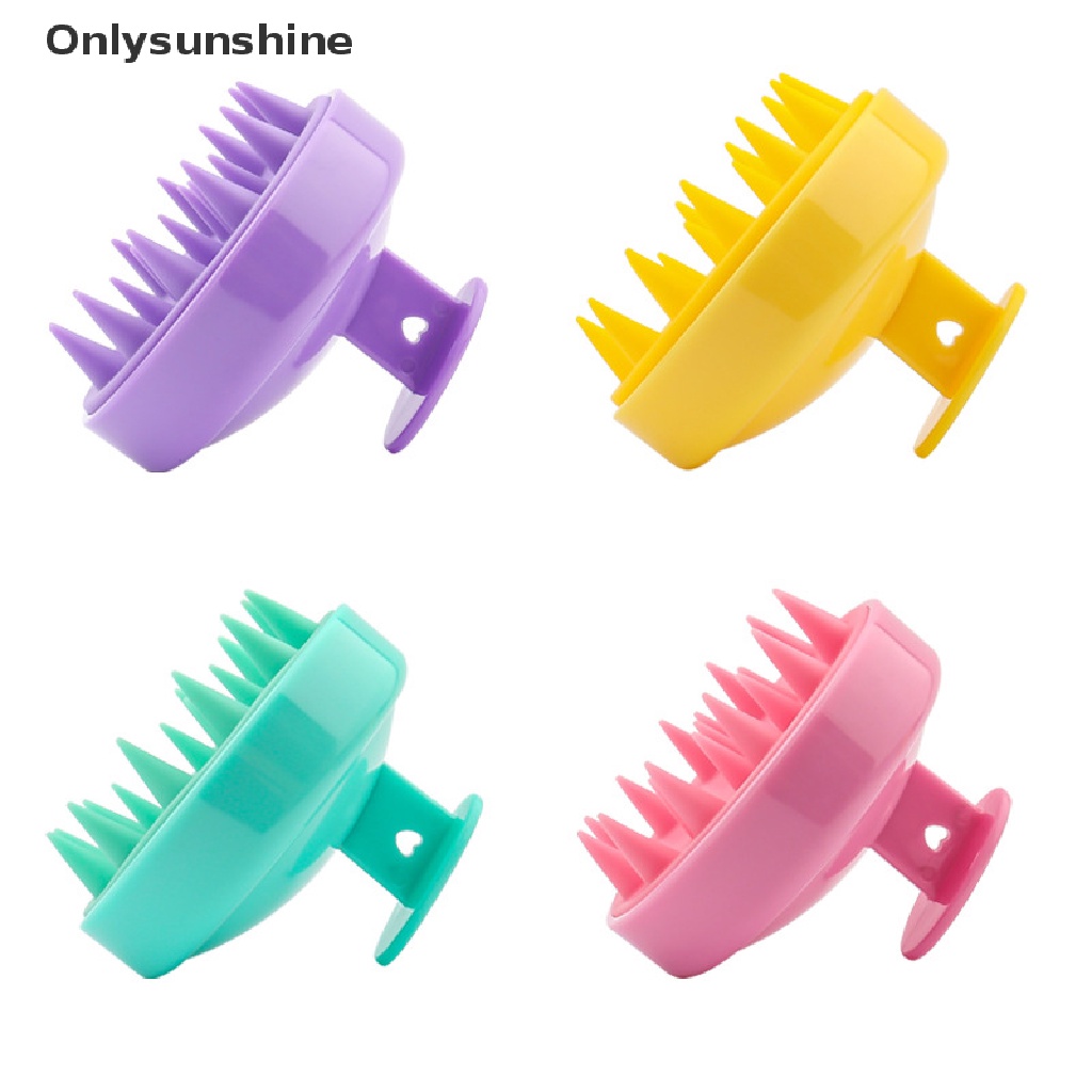 Lược Chải Tóc Mát Xa Da Đầu Bằng Silicone Dành Cho Người Lớn Và Trẻ Em
