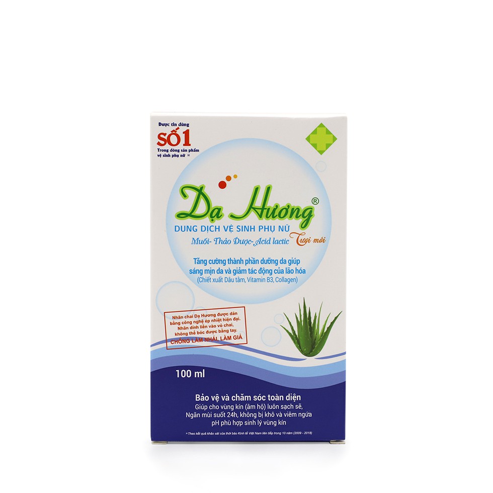 DUNG DỊCH VỆ SINH PHỤ NỮ DẠ HƯƠNG (Chai 100ml)