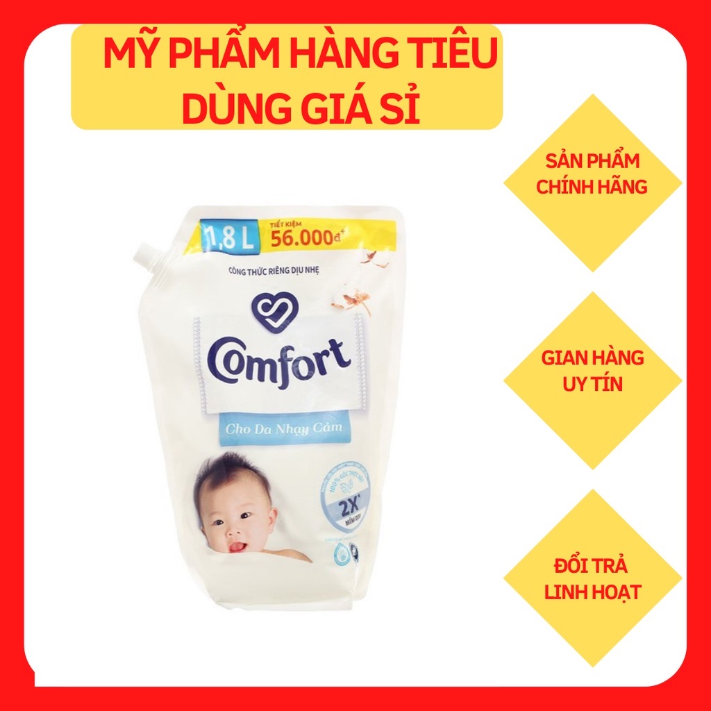 Nước xả cho bé Comfor cho da nhạy cảm túi 1.8 lít