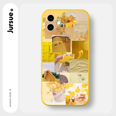 Ốp lưng JURSUE mềm hoạt hình dễ thương đẹp cho iPhone 15 14 13 12 11 Pro Max SE 2020 X XR XS 8 7 ip 6S 6 Plus Y1987